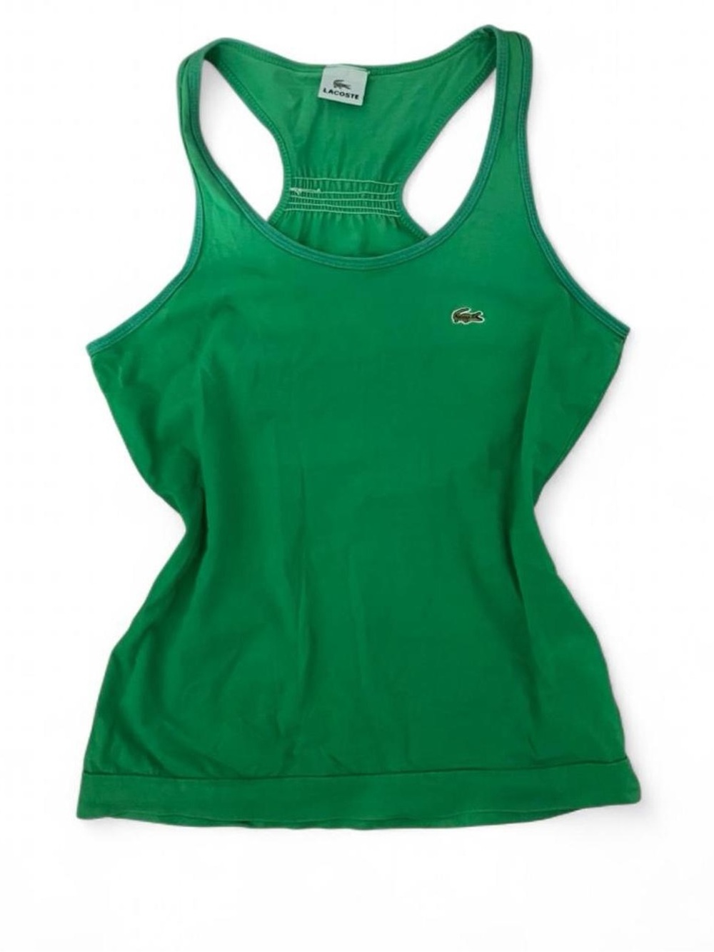 lacoste 2000’s y2k sporty green tank top